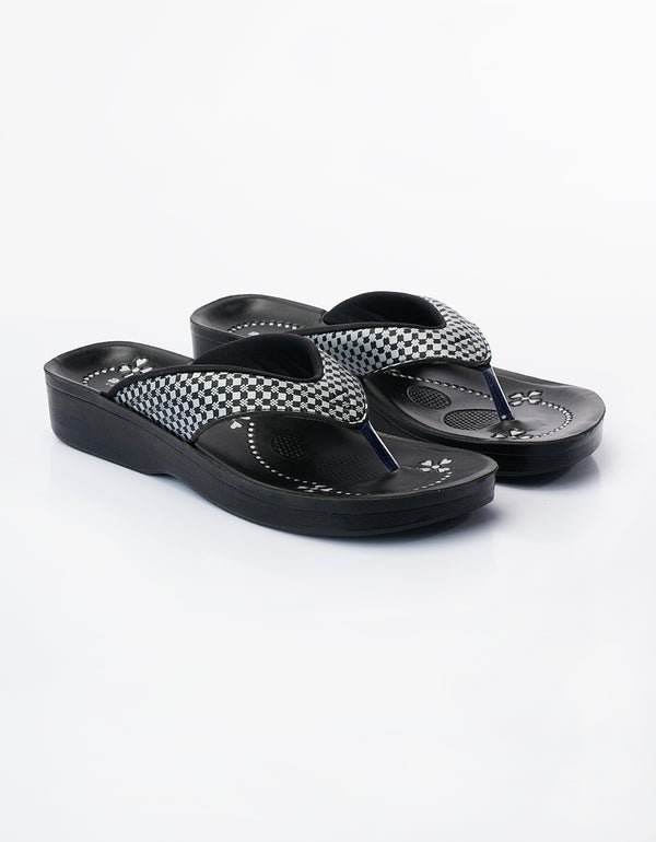 WOMEN SLIPPER LA-0843 BLACK