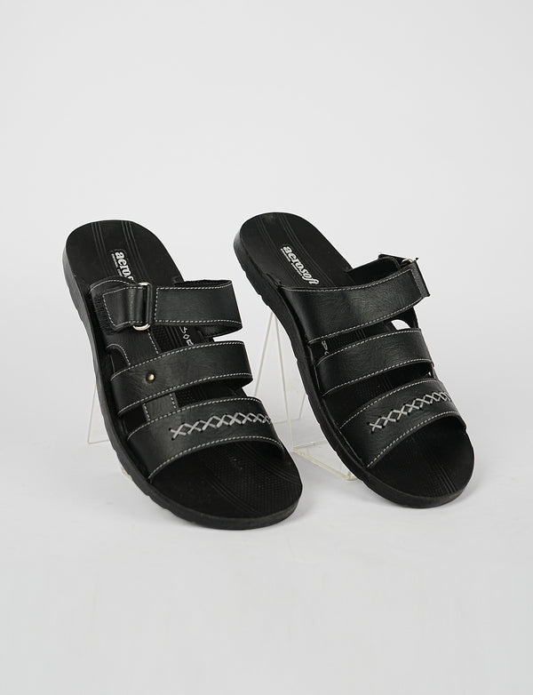 MEN SLIPPER MP-2809 BLACK