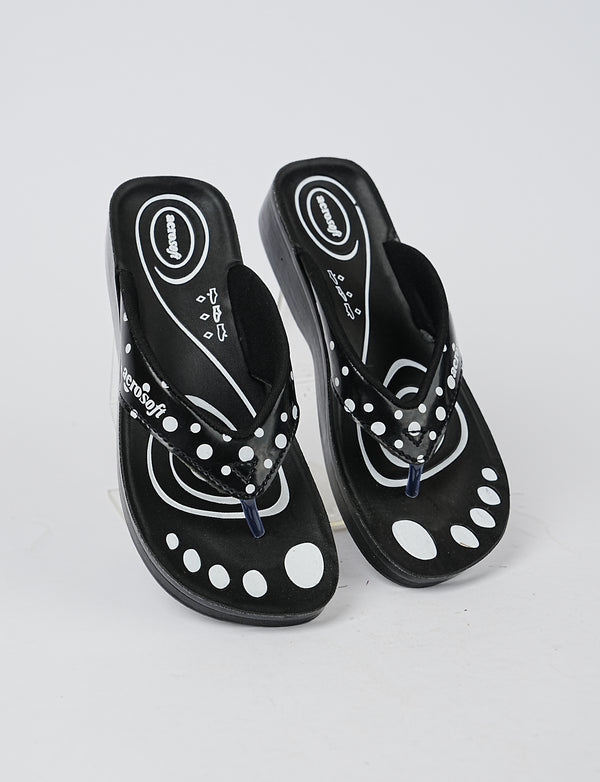 WOMEN SLIPPER LA-0823 BLACK