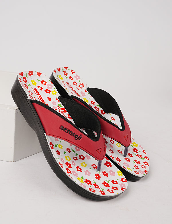 WOMEN SLIPPER LA-0857 RED