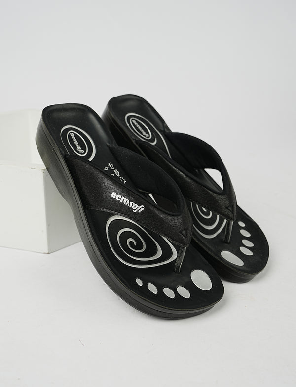 WOMEN SLIPPER A-0825 BLACK