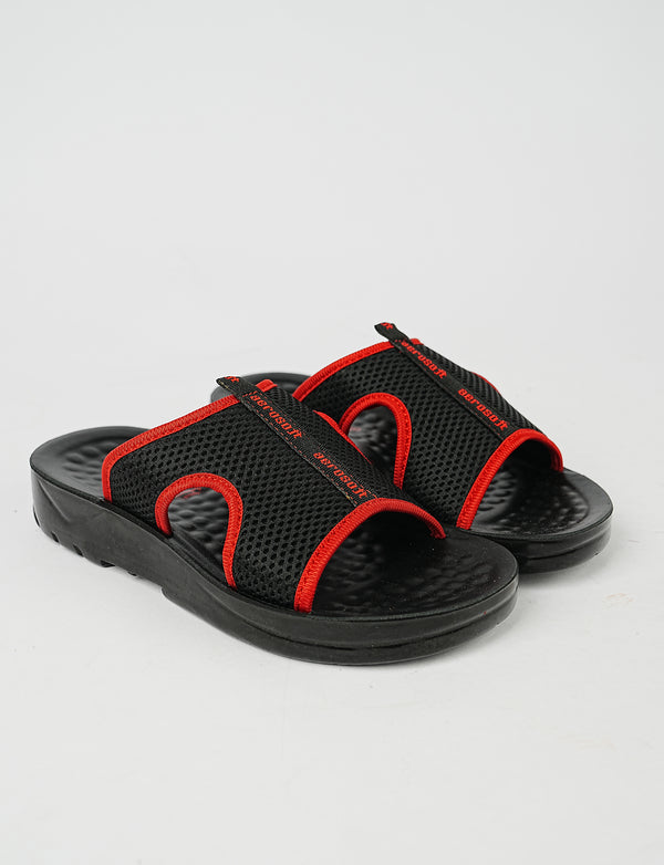 Men Slipper MA-5103-RED/BLACK