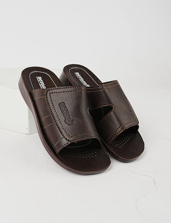 MEN SLIPPER MG-8181 BROWN