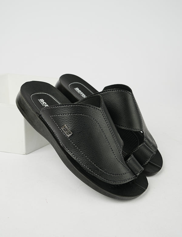 MEN SLIPPER MG-8182 BLACK