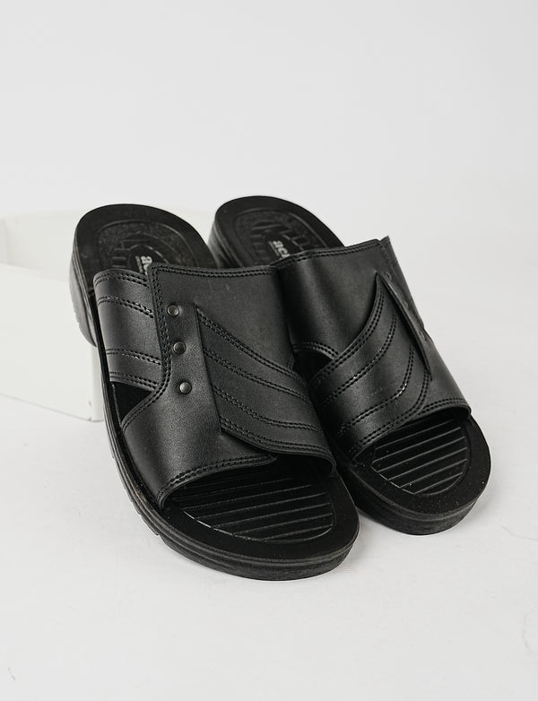 MEN SLIPPER MG-86T1 BLACK