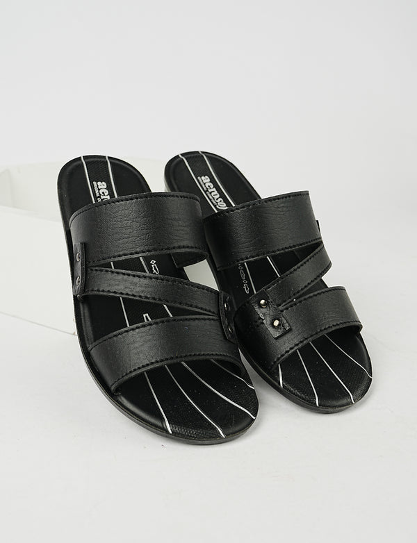 MEN SLIPPER MP-3202-BLACK