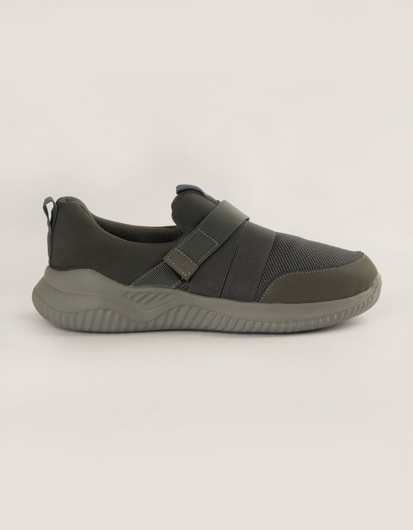 Charcoal Stride Slip-On Sneakers
